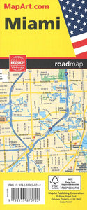 Miami, Florida Road Map by Canadian Cartographics Corporation