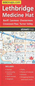 Lethbridge and Area Road Map by Canadian Cartographics Corporation