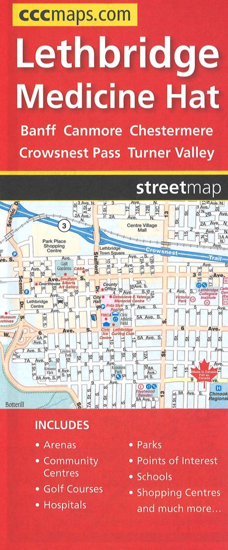 Cover of Lethbridge and Area Road Map 