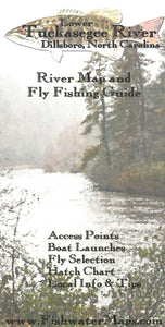 Tuckasegee River NC River Map and Fly Fishing Guide by Fishwater Maps