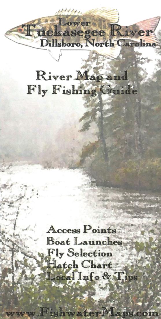 Cover of Tuckasegee River NC River Map and Fly Fishing Guide by Fishwater Maps