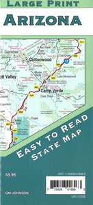 Arizona State Map by GM Johnson