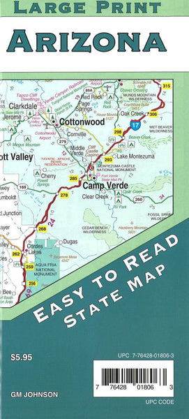 Cover of Arizona State Map by GM Johnson