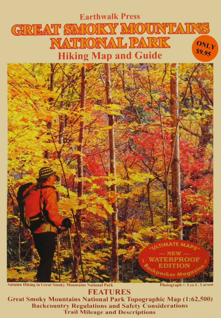 Cover of Great Smoky Mountains National Park, Tennessee and North Carolina  Hiking Map & Guide