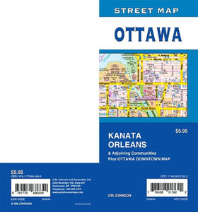 Ottawa, Ontario Street Map by GM Johnson