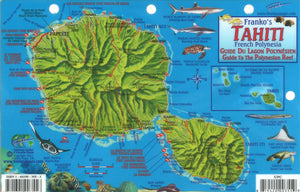 Tahiti, French Polynesia, Guide to the Polynesian Reef by Frankos Maps Ltd.