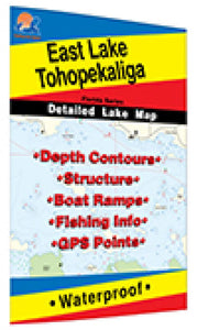 East Lake Tohopekaliga Fishing Map by Fishing Hot Spots