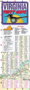 Virginia, Laminated Tuffy Map with City Insets by Tuffy Maps