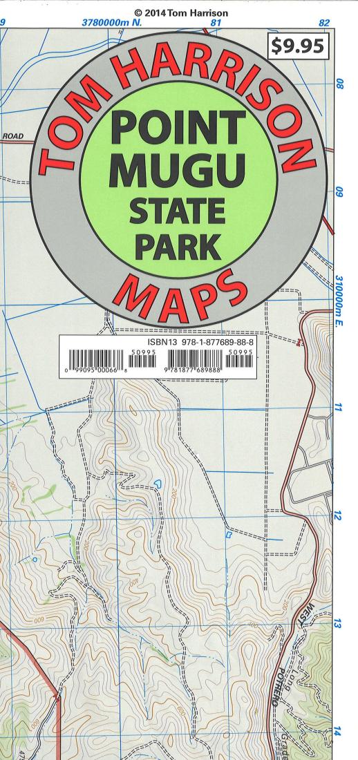 Cover of folded Map of Point Mugu State Park, California by Tom Harrison Maps