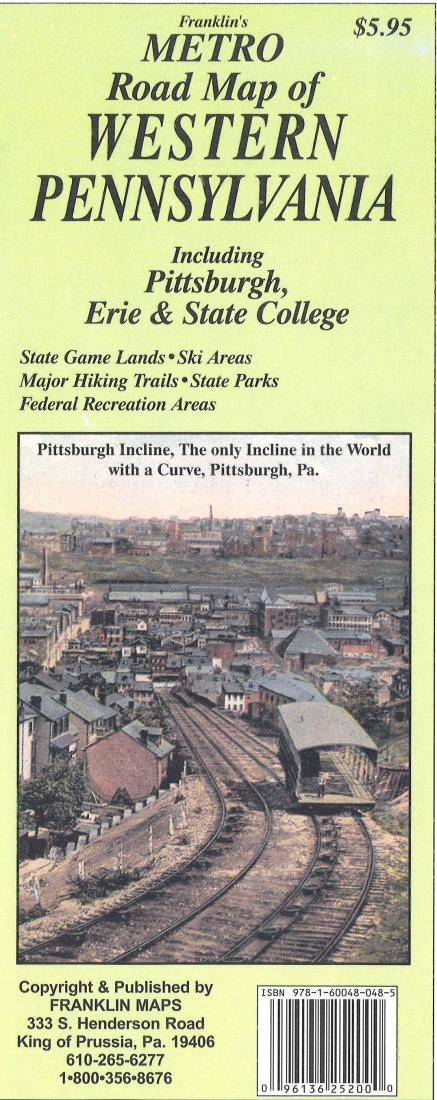 Cover of Pennsylvania, Western by Franklin Maps