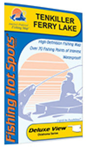 Tenkiller Ferry Lake (Oklahoma) Fishing Map by Fishing Hot Spots