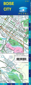 Boise, Idaho, Pearl Map, laminated by GM Johnson