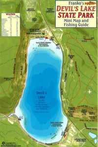 Devil's Lake State Park Map & Fish Card by Frankos Maps Ltd.