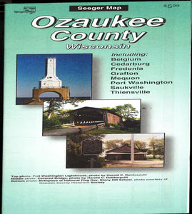 Ozaukee County, Wisconsin Road Map by The Seeger Map Company Inc.
