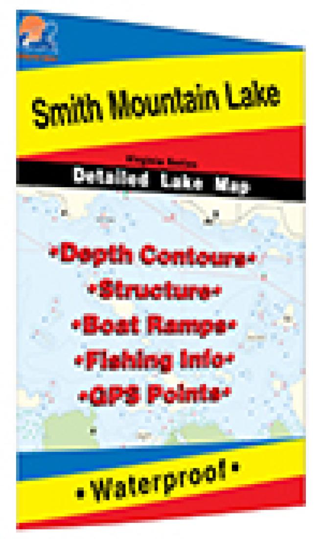 Cover of Smith Mountain Lake Fishing Map by Fishing Hot Spots
