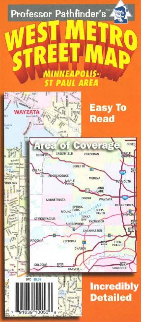 Cover of Minneapolis-St Paul, Minnesota, West Metro by Hedberg Maps