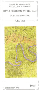 Little Big Horn Battlefield, Montana, 1876 by McElfresh Map Co.