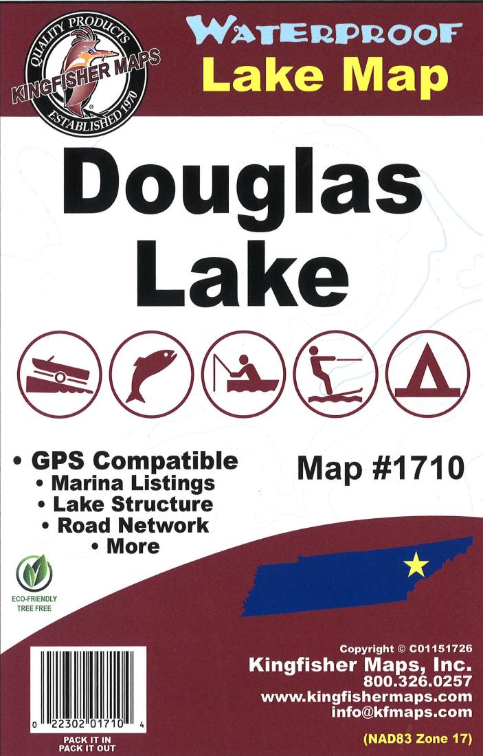 Cover of Douglas Lake Map by Kingfisher Maps, Inc.
