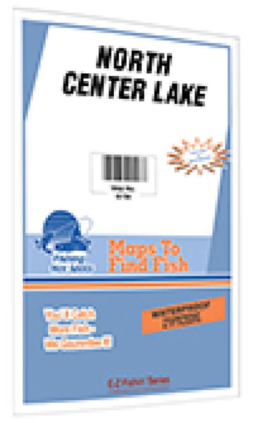 Cover of North Center Lake-Chisago Chain Fishing Map by Fishing Hot Spots
