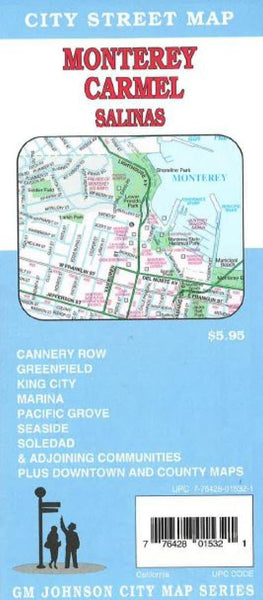 Cover of Monterey, Carmel, and Salinas, California by GM Johnson