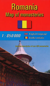 Romanian Monasteries Map by Amco Press