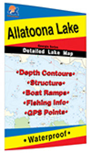Allatoona Lake map by Fishing Hot Spots