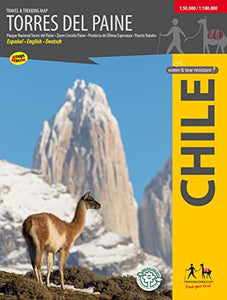 Torres del Paine, Travel & Trekking Map by Trekking Chile