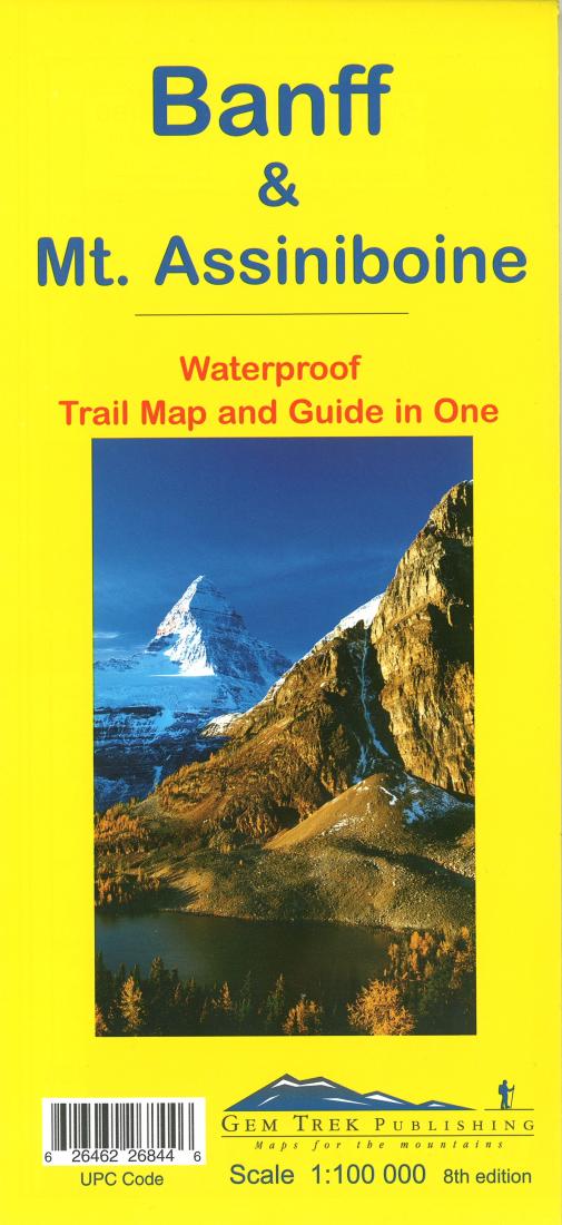 Cover of Banff National Park & Mount Assiniboine Trail Map and Guide in One 