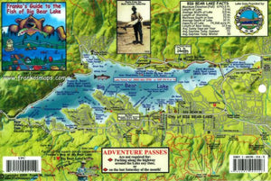 California Map & Fish Card, Big Bear Lake by Frankos Maps Ltd.