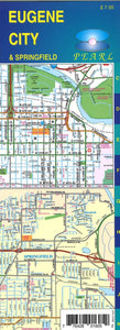 Eugene and Springfield, Oregon, Pearl Map, laminated by GM Johnson