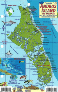 Bahamas Map & Fish Card, Andros Island by Frankos Maps Ltd.