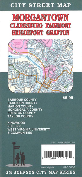 Cover of Morgantown, Clarksburg, Fairmont, Bridgeport and Grafton, West Virginia by GM Johnson