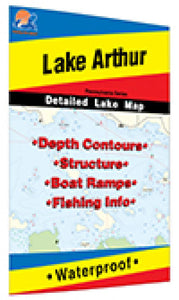 Lake Arthur, Pennsylvania fishing map by Fishing Hot Spots