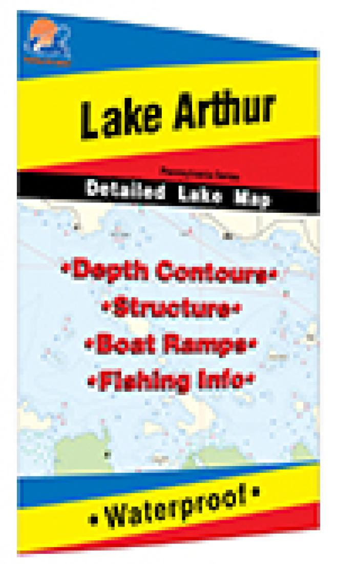 Cover of Lake Arthur, Pennsylvania fishing map by Fishing Hot Spots