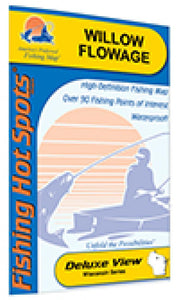 Willow Flowage (Oneida Co) Fishing Map by Fishing Hot Spots
