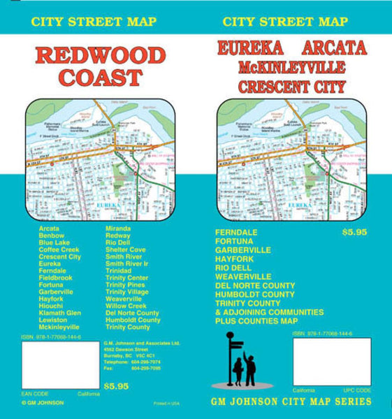 Cover of Eureka, Arcata, Crescent City and Redwood Coast, California by GM Johnson