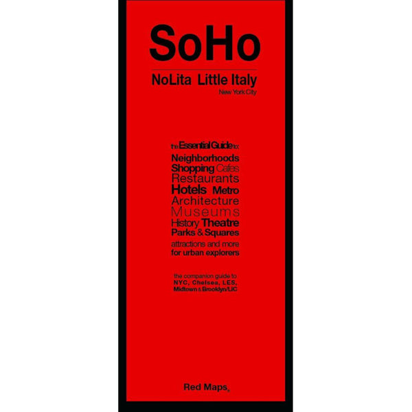 Cover of SoHo, Nolita and Little Italy, New York City by Red Maps