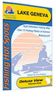Lake Geneva Fishing Map (Walworth Co) by Fishing Hot Spots