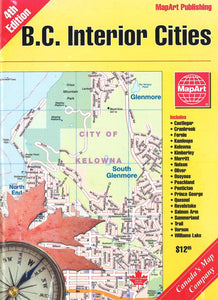 B.C. Interior Cities by MapArt