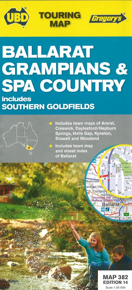Cover of Ballarat, Grampians and Spa Country, Australia 