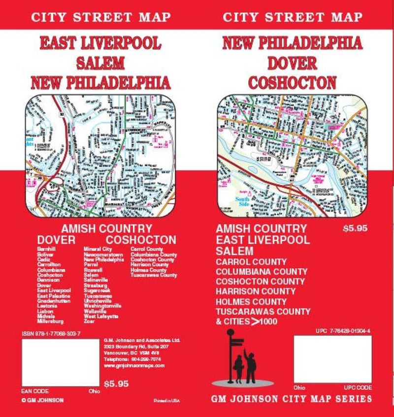 Cover of New Philadelphia, Dover and Coshocton, Ohio by GM Johnson