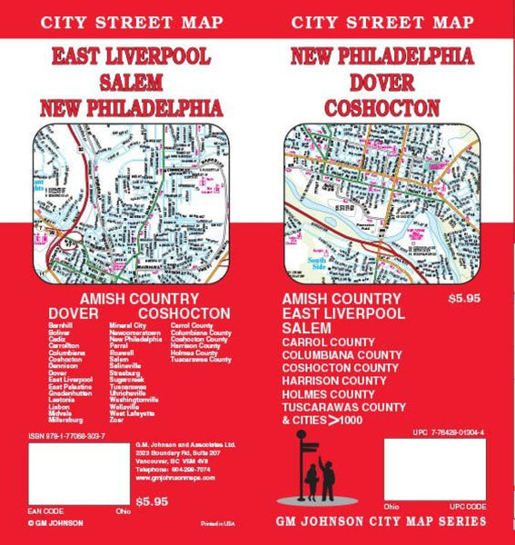 Cover of New Philadelphia, Dover and Coshocton, Ohio by GM Johnson