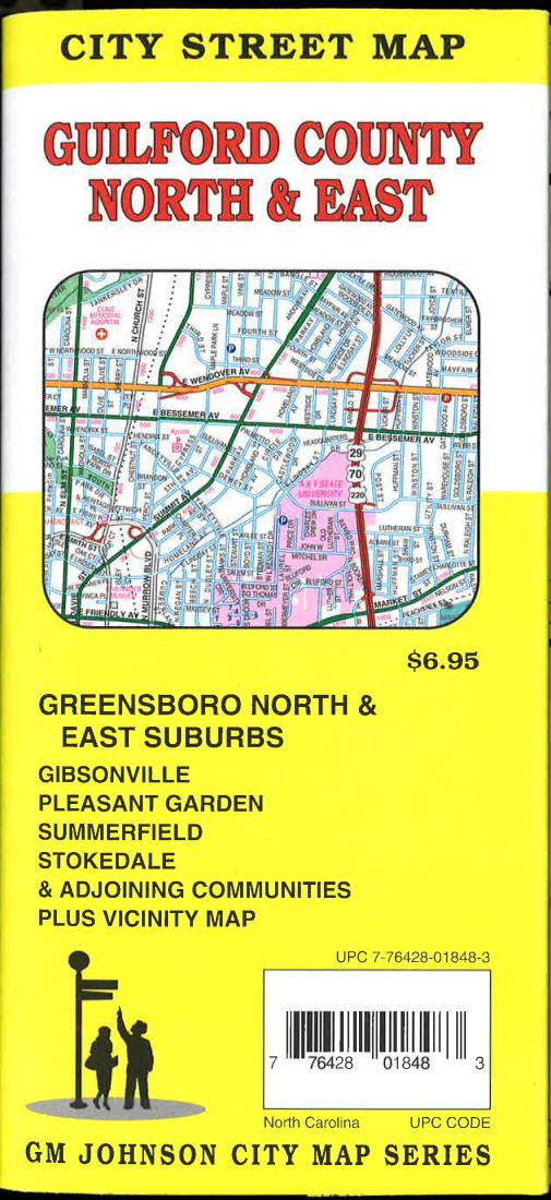 Cover of Guilford County North & East Street Map by GM Johnson