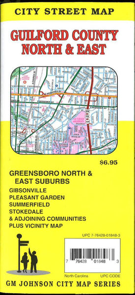 Cover of Guilford County North & East Street Map by GM Johnson