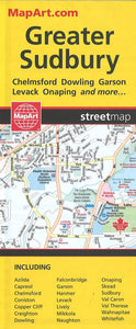 Sudbury Map by Canadian Cartographics Corporation
