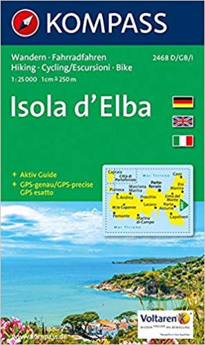 Cover of Isola d'Elba Hiking Map By Kompass
