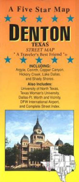 Cover of Denton, Texas by Five Star Maps, Inc.