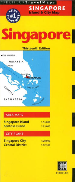 Cover of Singapore Island & City Map by Periplus Editions