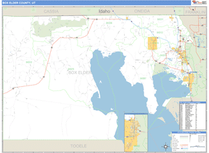 Box Elder County, Utah Zip Code Wall Map