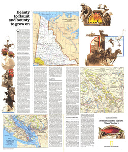 British Columbia, Alberta And The Yukon Territory Map Side 2